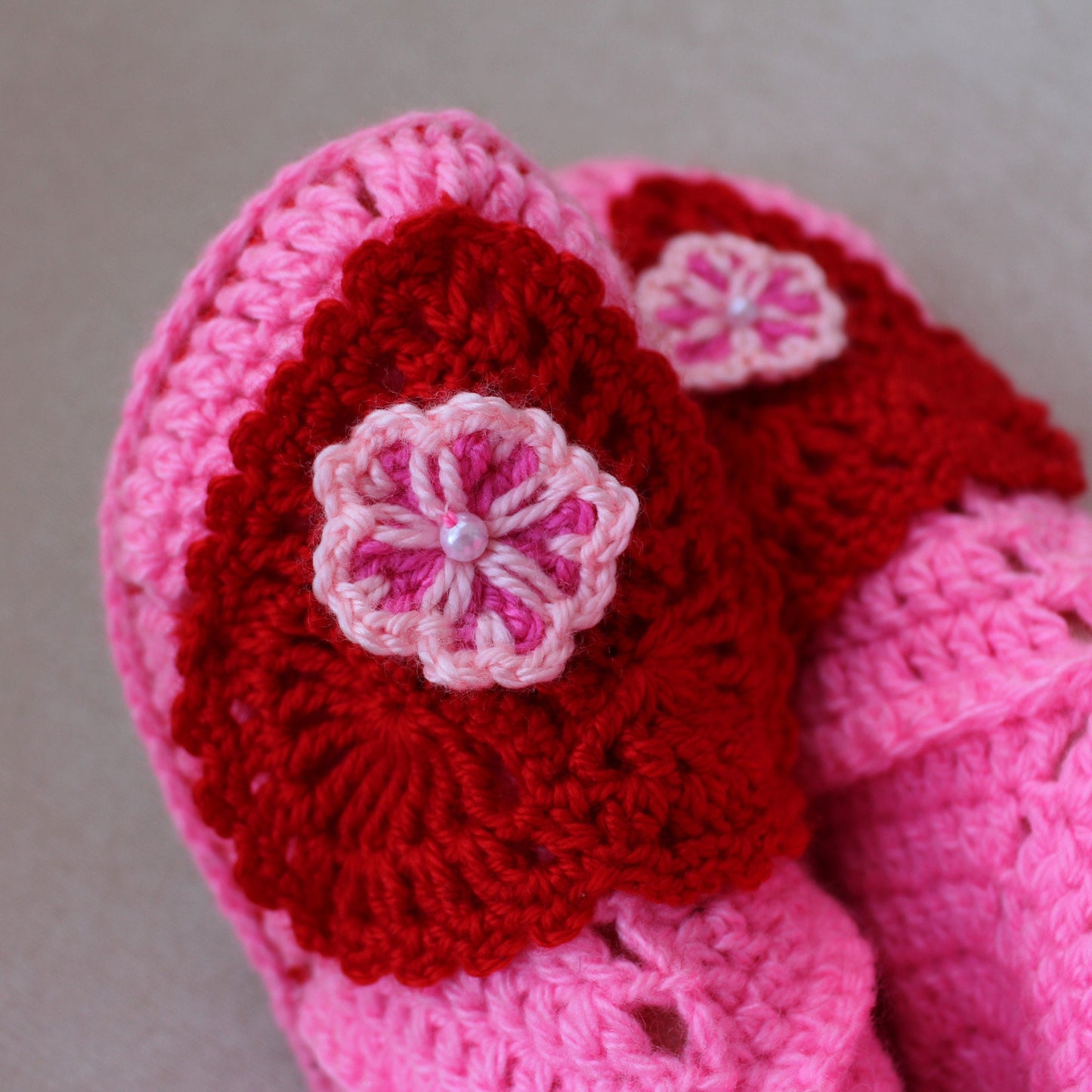 Mid-calf home slipper boots in candy pink
