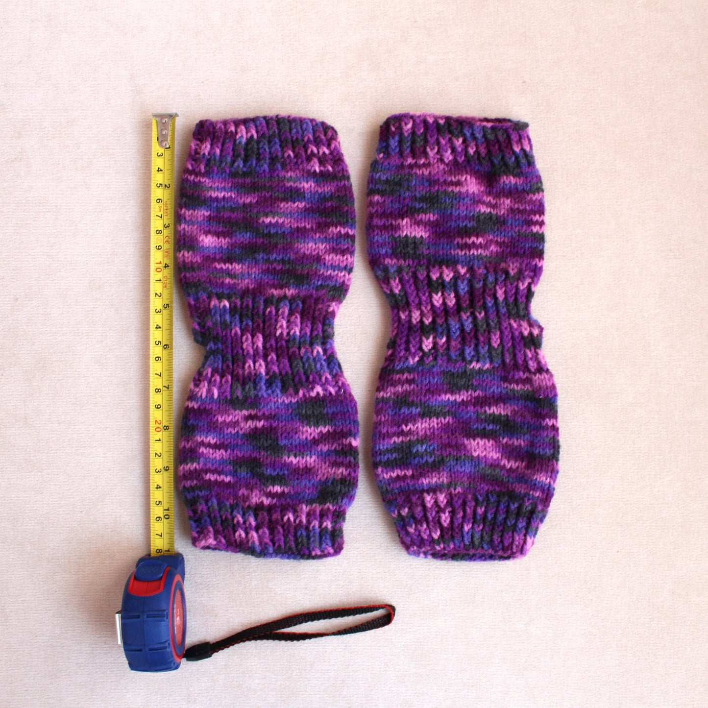 Purple stripe yoga socks for wide feet