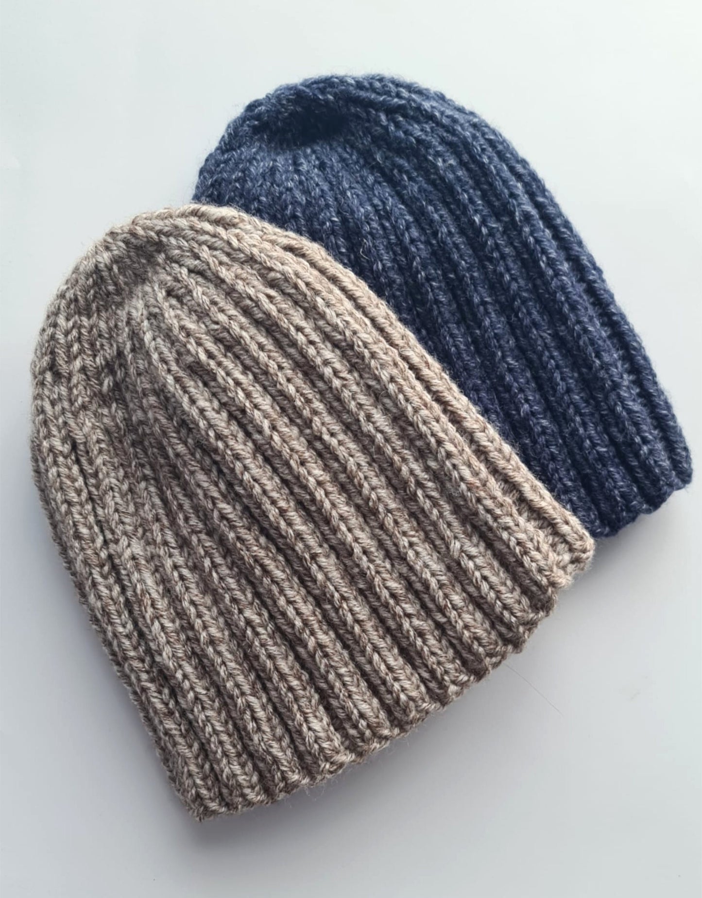 Plain ribbed winter hat