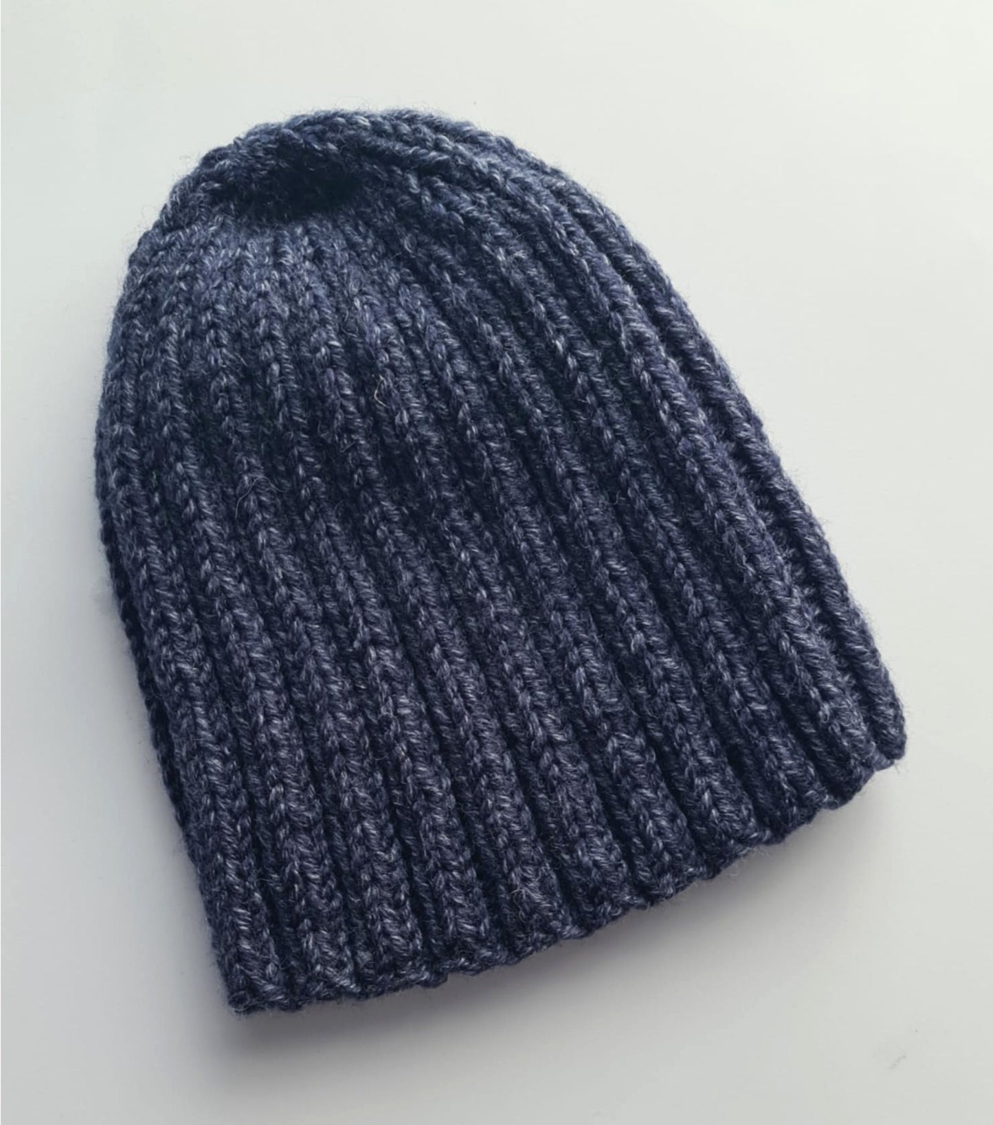 Plain ribbed winter hat
