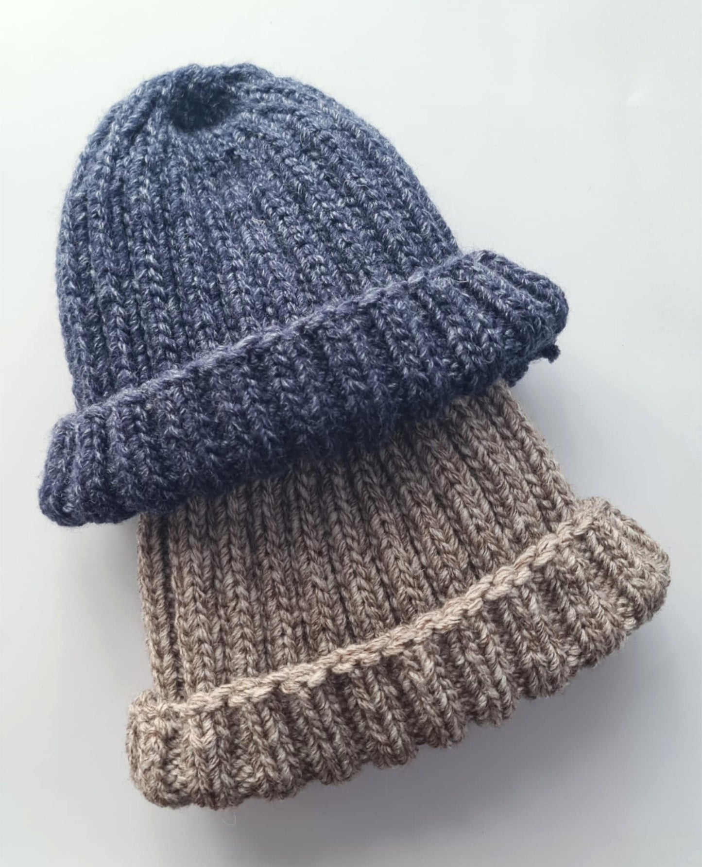Plain ribbed winter hat