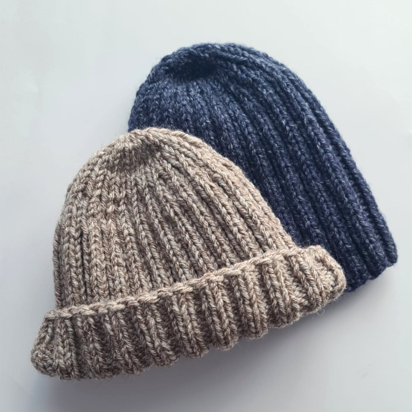 Plain ribbed winter hat