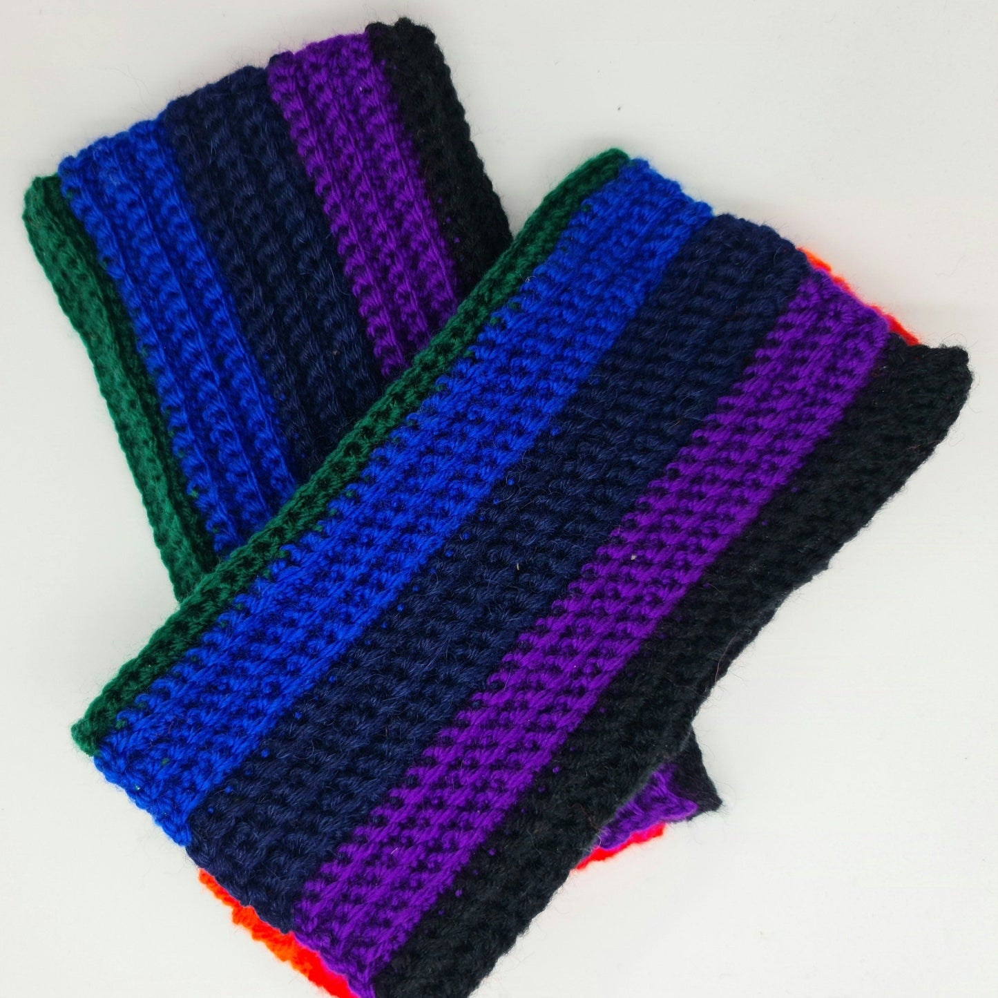Rainbow Wool Mittens