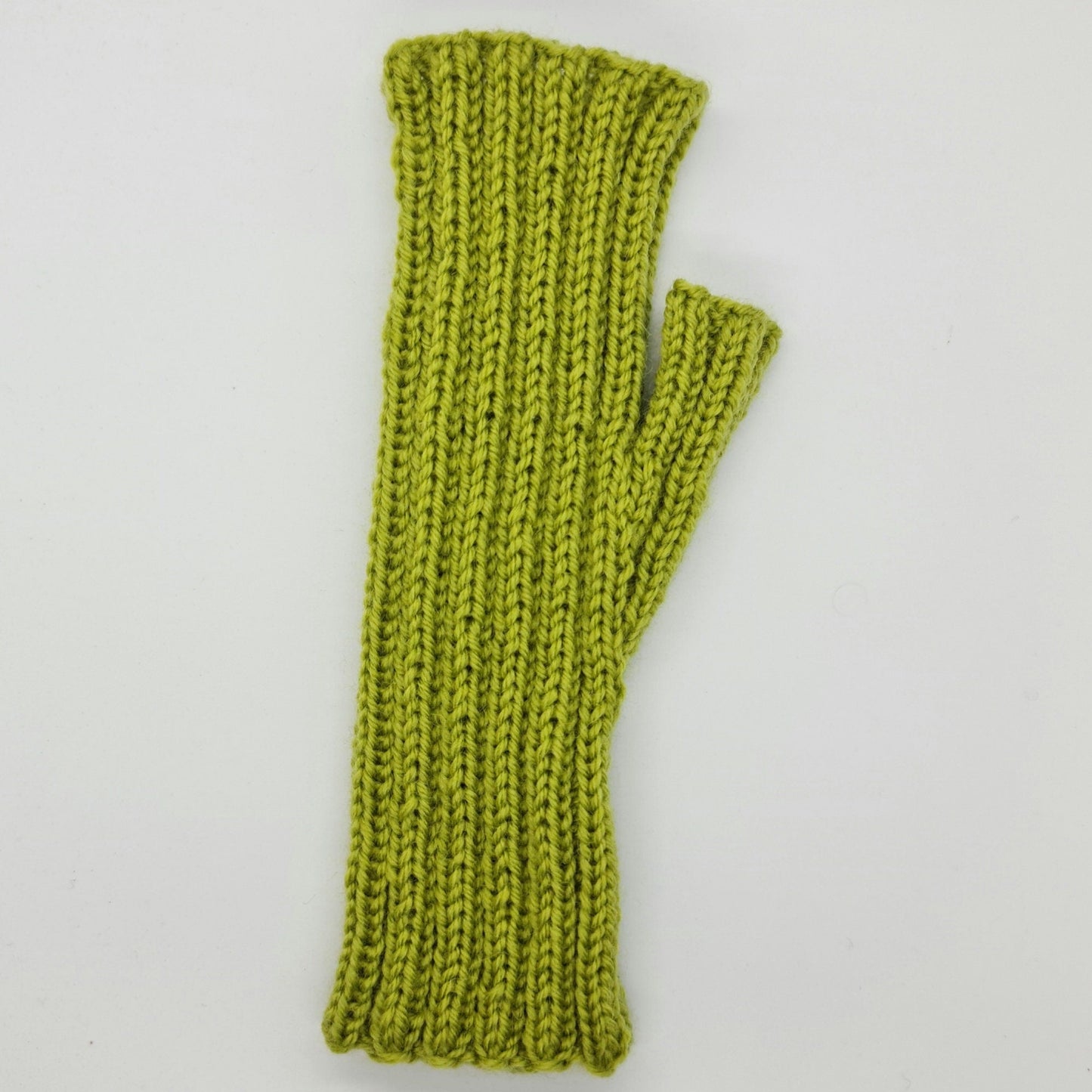 Olive Green Stretchy Fingerless Gloves