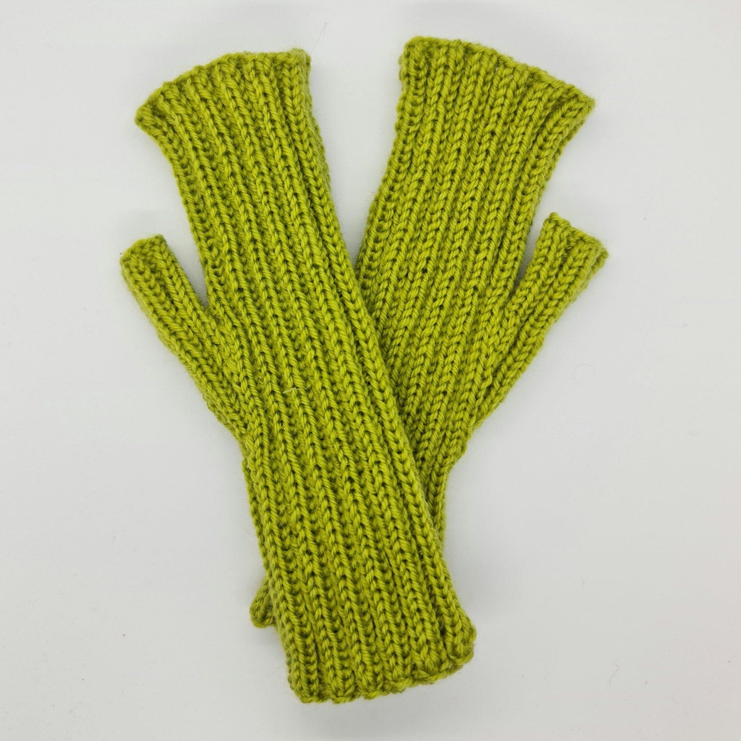 Olive Green Stretchy Fingerless Gloves