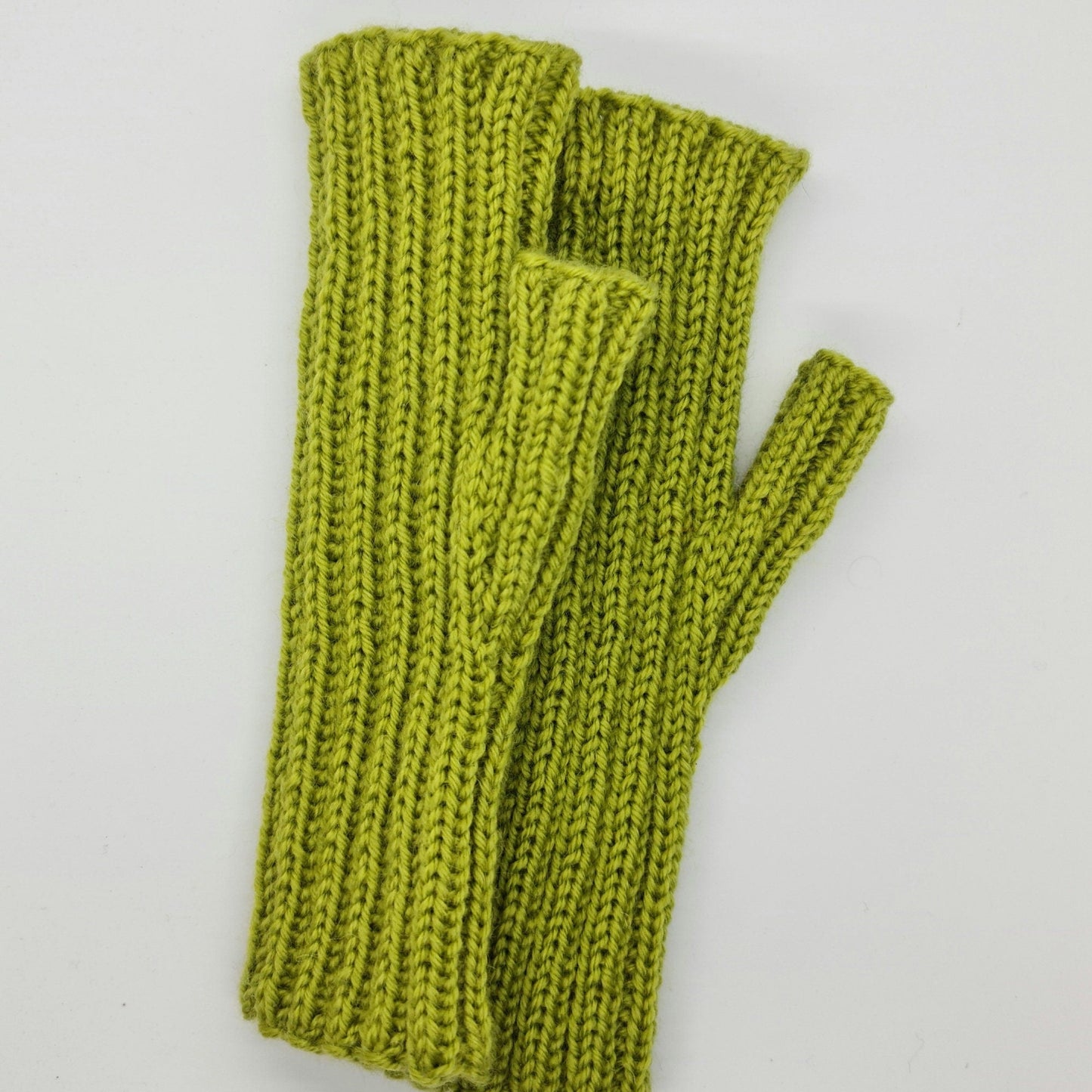 Olive Green Stretchy Fingerless Gloves