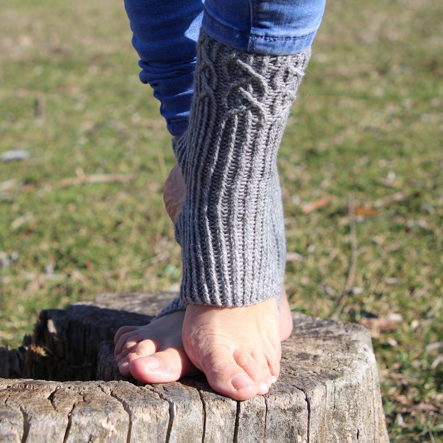Non-Slip Heelless Pilates Socks