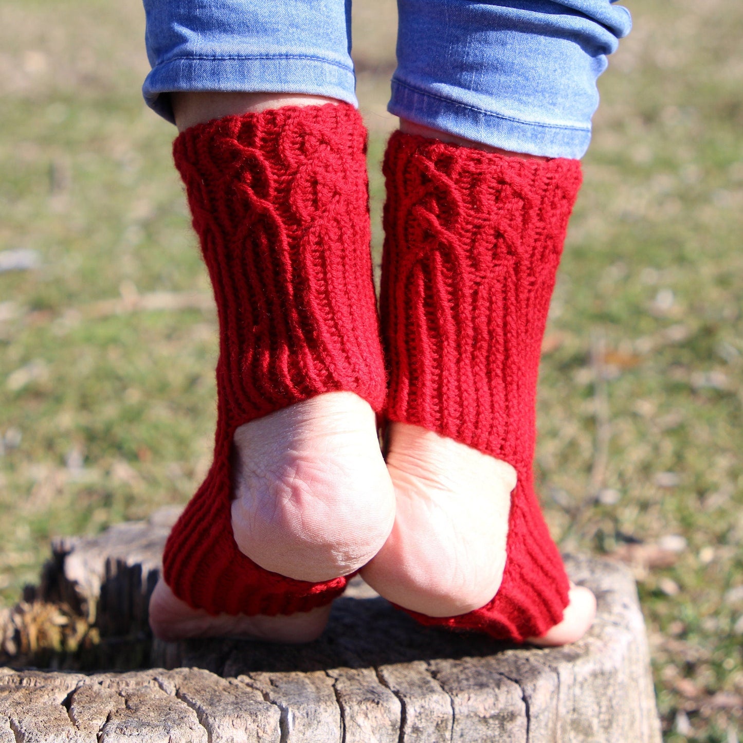 Non-Slip Heelless Pilates Socks