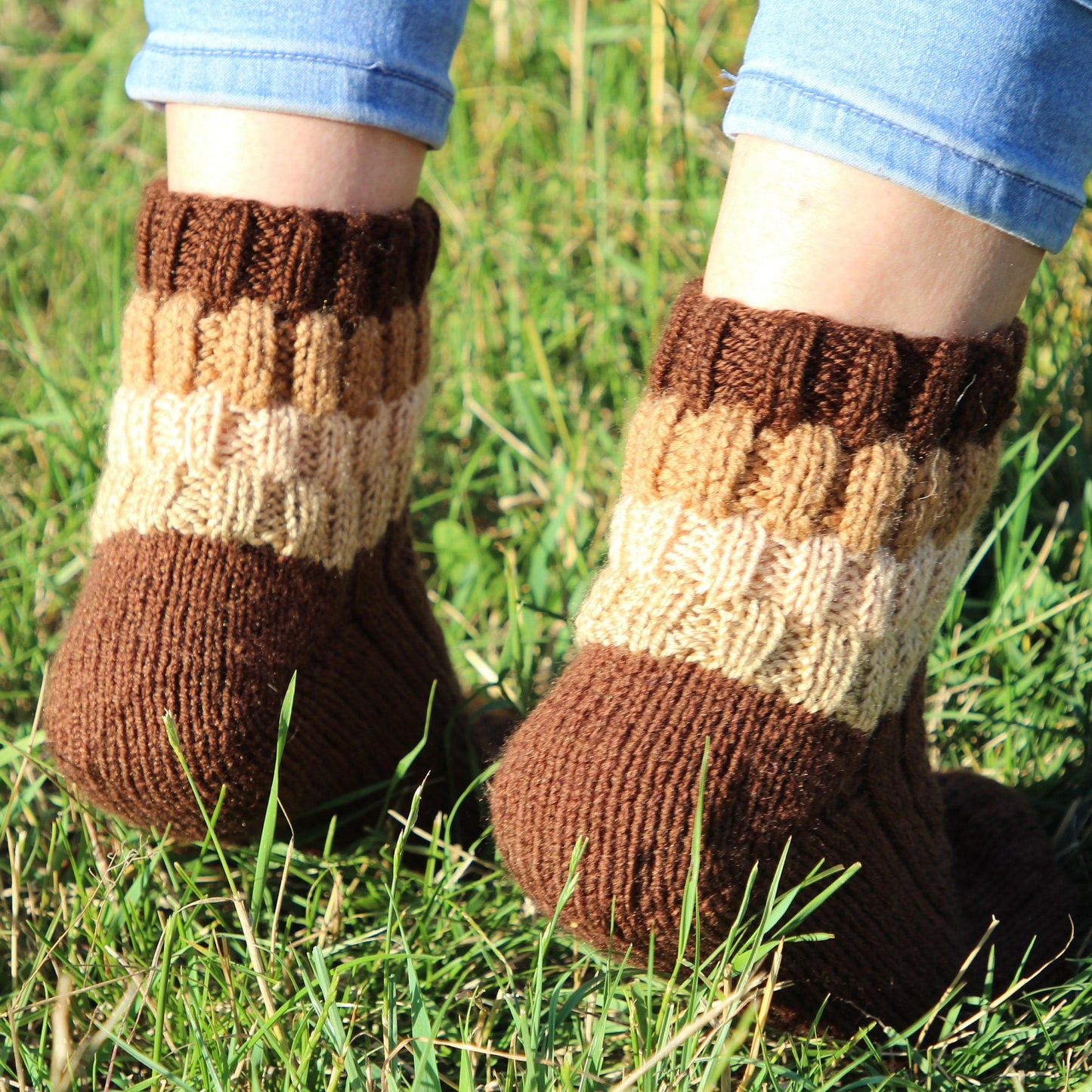 Rustic Chunky Knit Socks