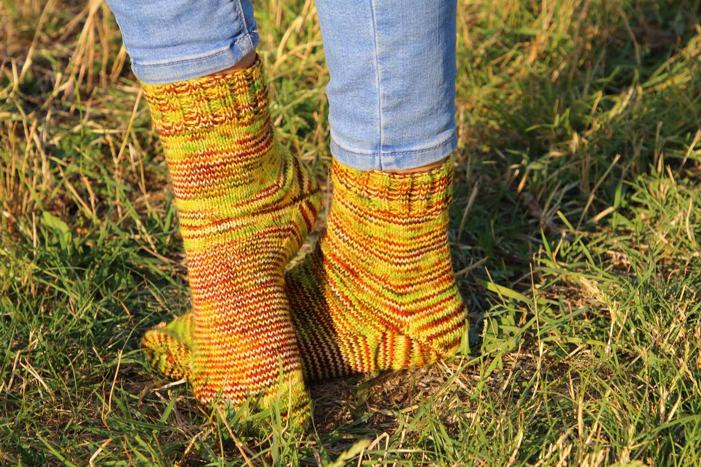 Multicolor Rustic Chunky-Knit Socks