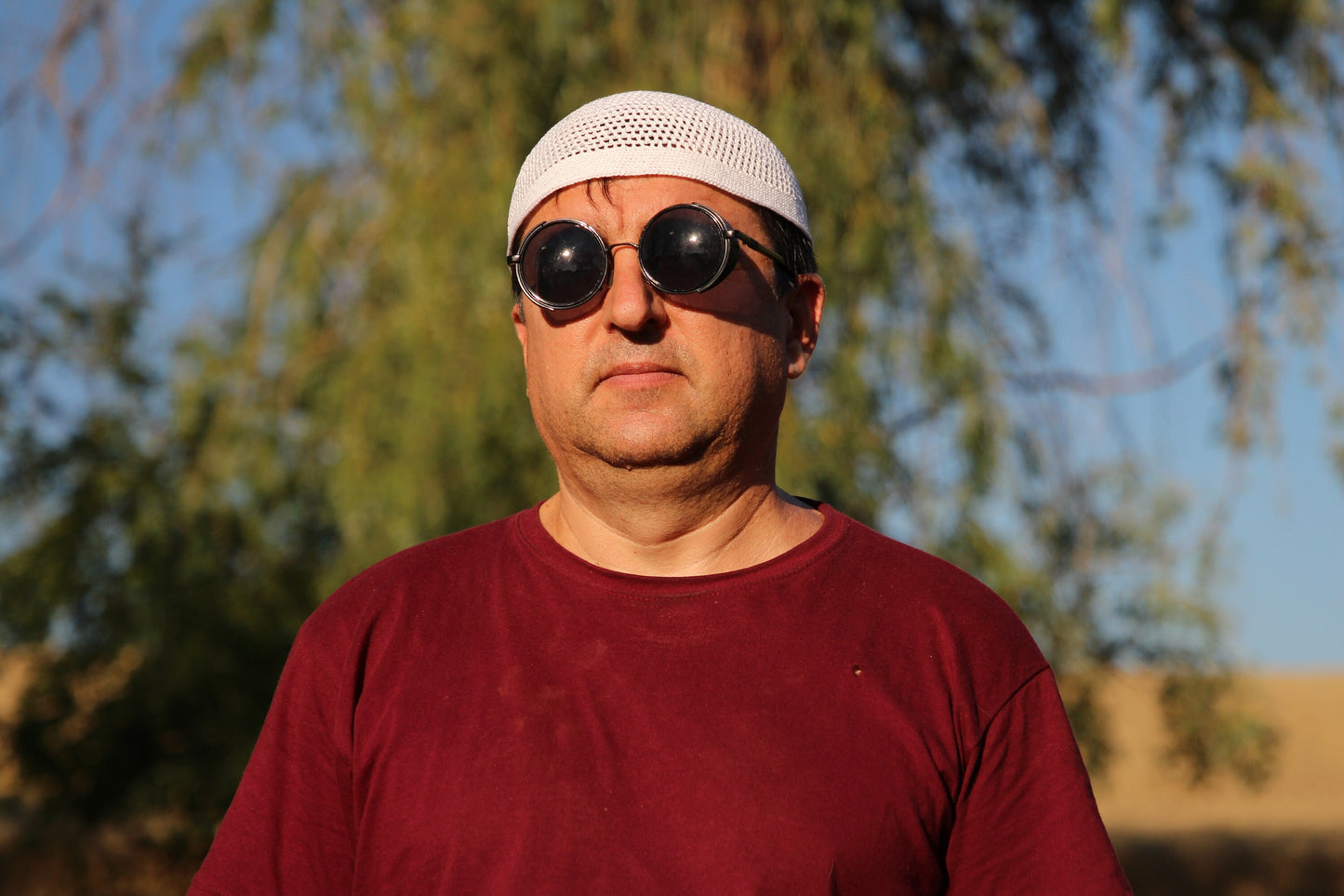 White Cotton Kufi Cap, Prayer Hat