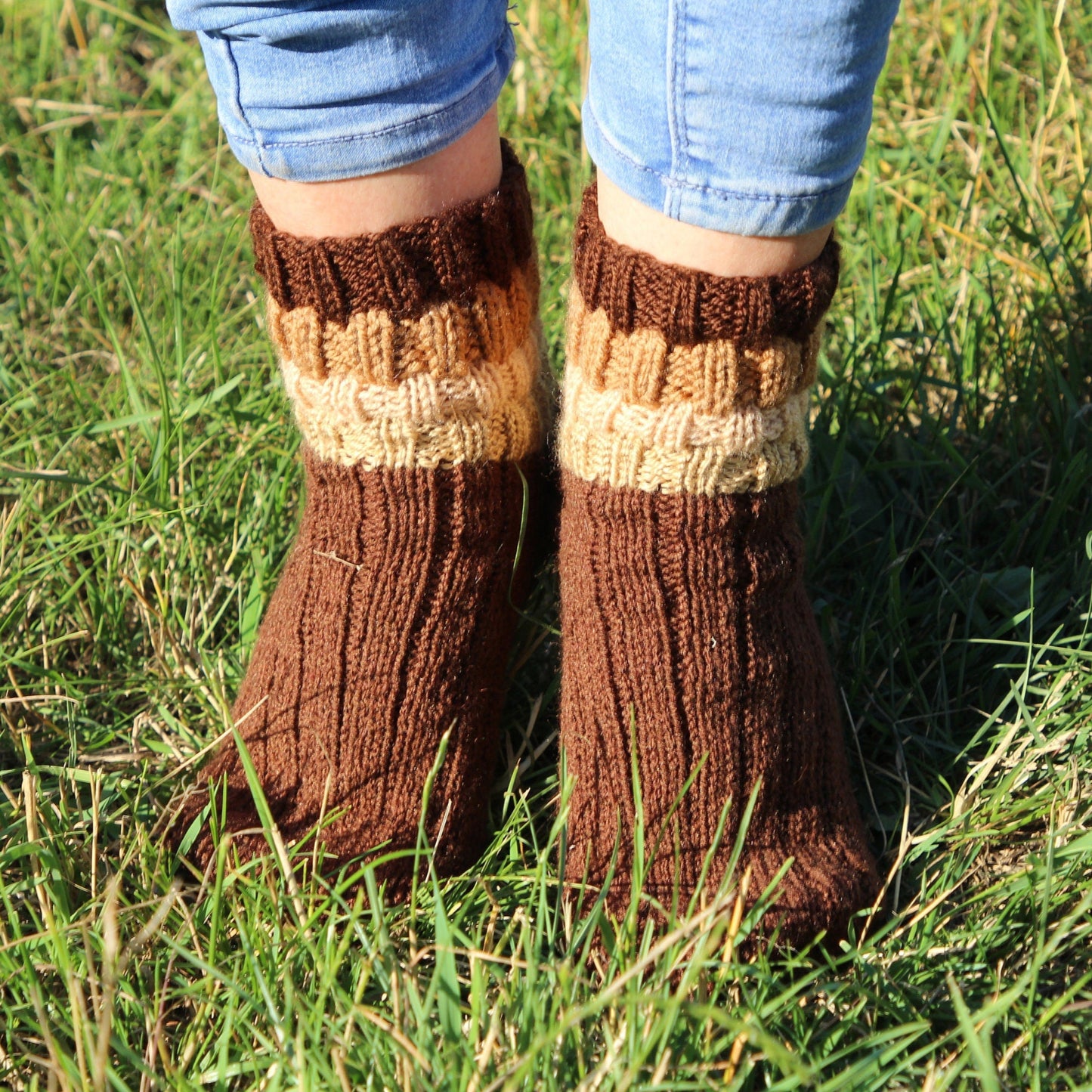 Rustic Chunky Knit Socks