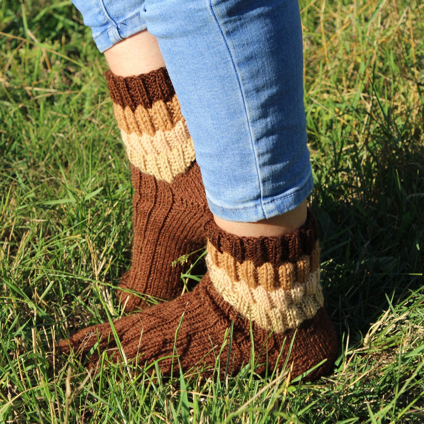 Rustic Chunky Knit Socks