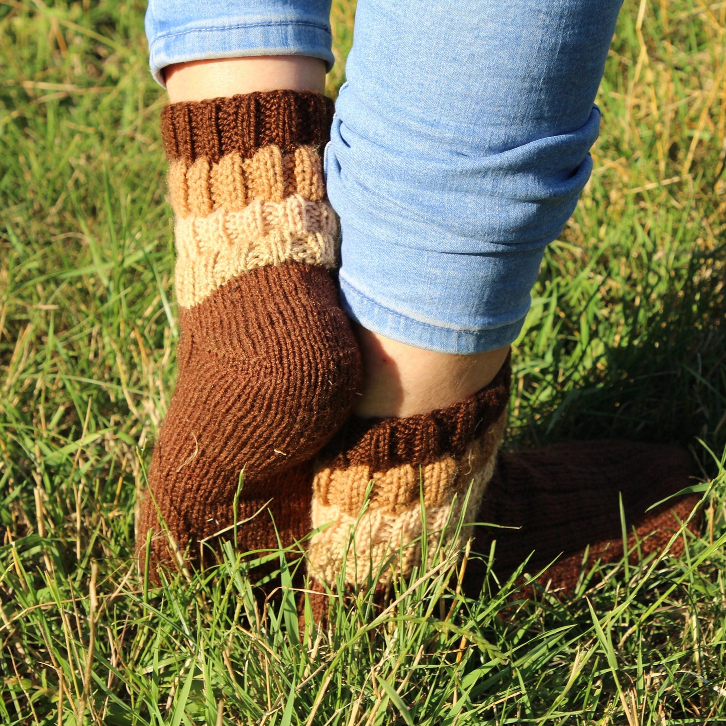 Rustic Chunky Knit Socks