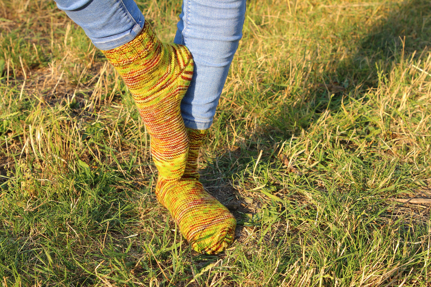Multicolor Rustic Chunky-Knit Socks