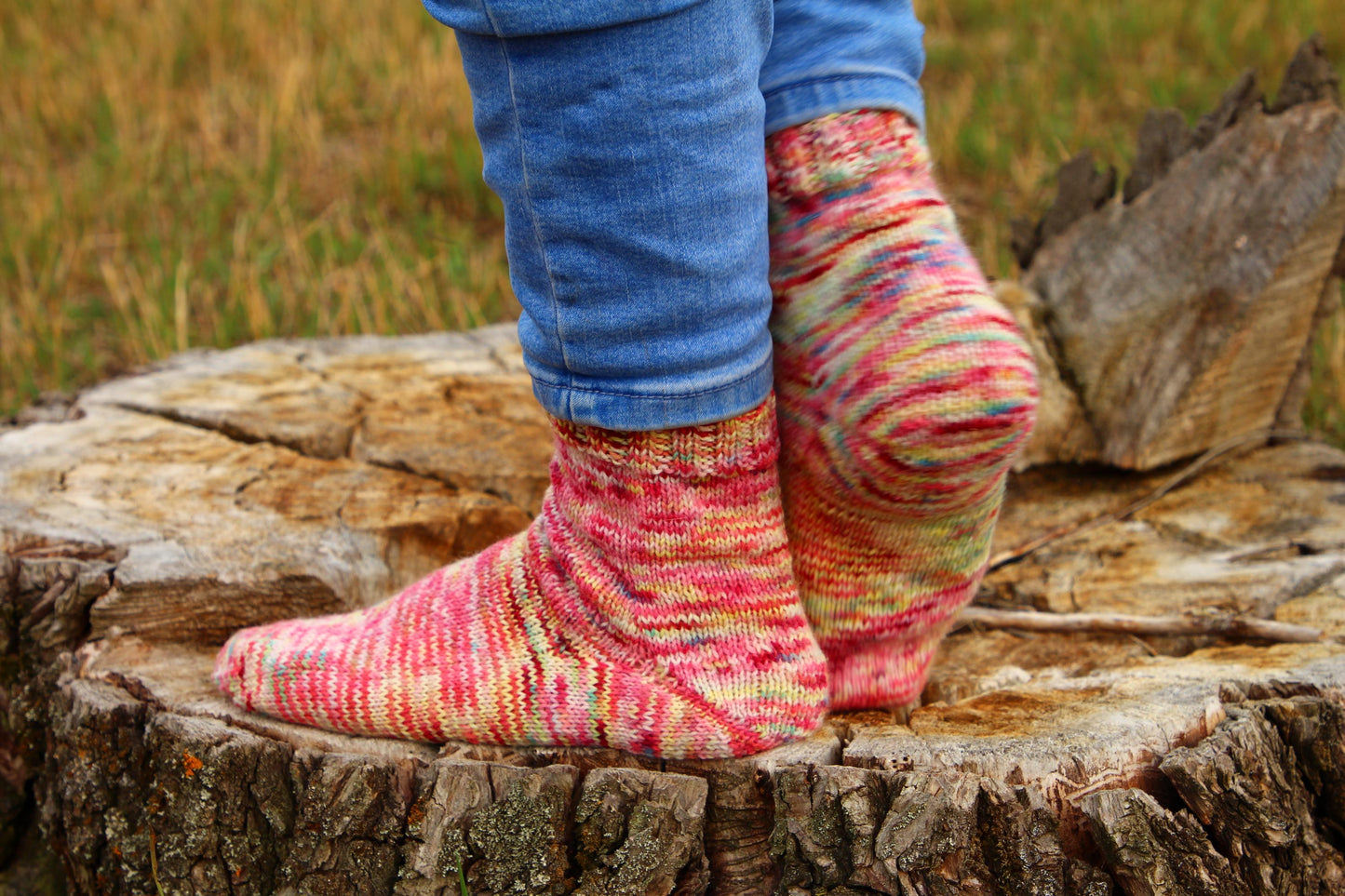 Unique Multicolor Knitted Socks