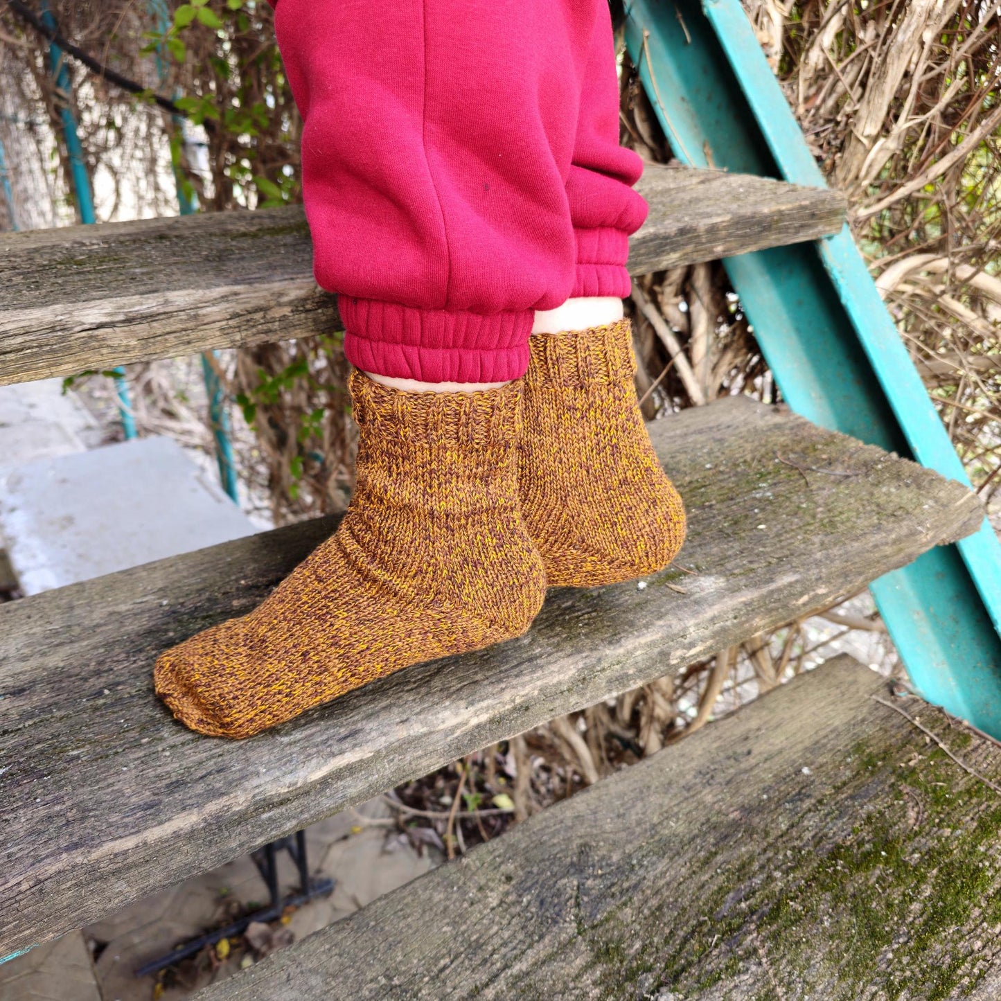 Wool Socks & Mittens Set for Cold Weather