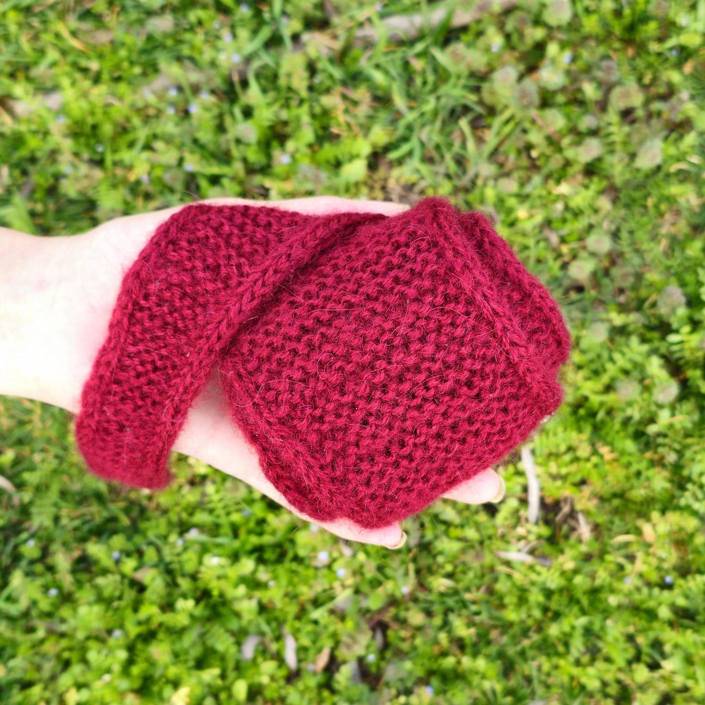 Angora Sophie Scarf, Croissant Scarf
