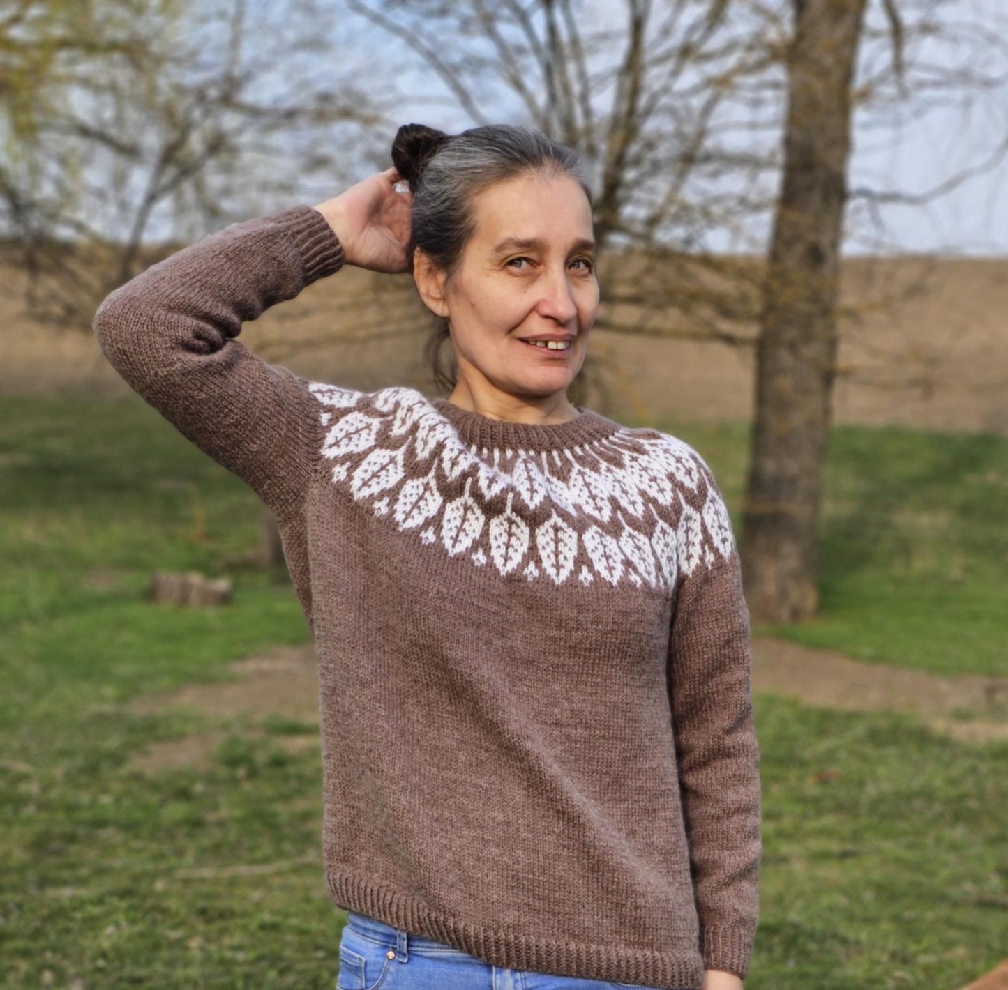 Lopapeysa sweater, Icelandic style sweater