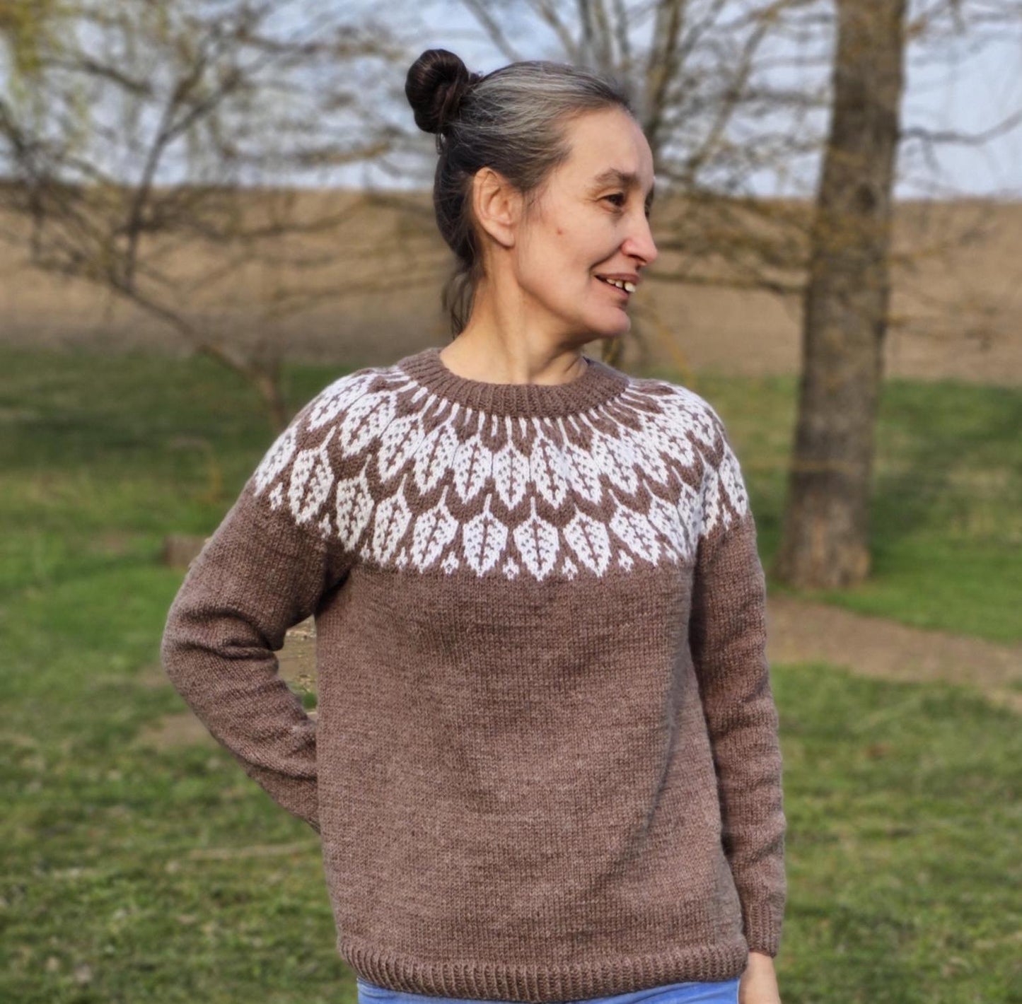 Lopapeysa sweater, Icelandic style sweater