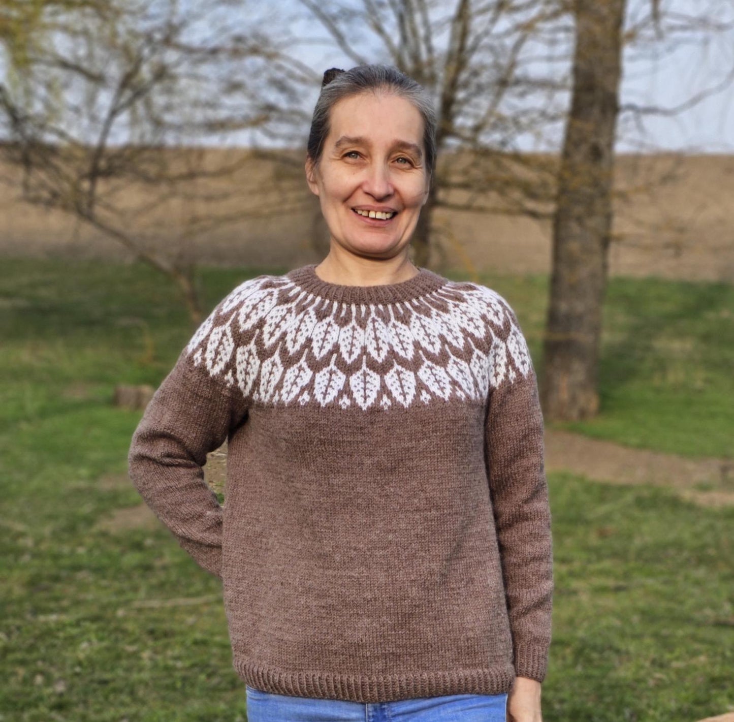 Lopapeysa sweater, Icelandic style sweater