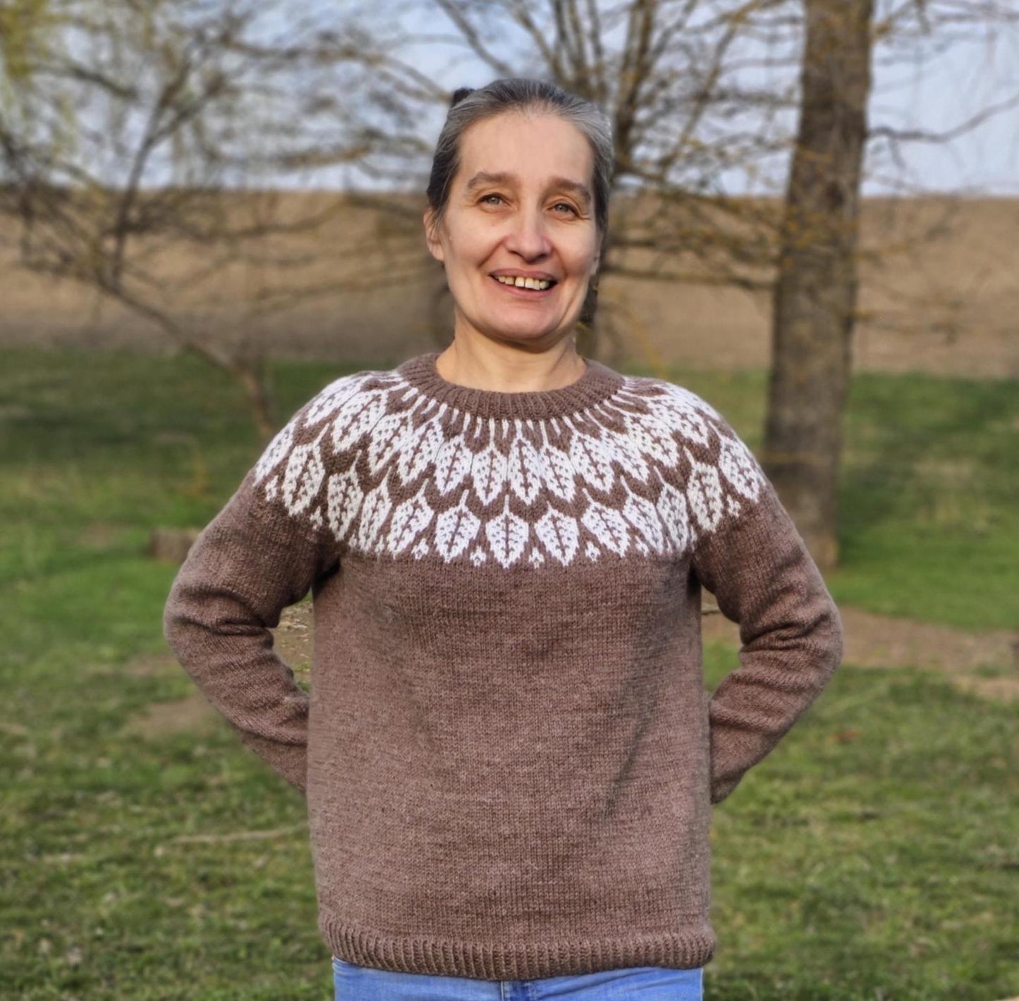 Lopapeysa sweater, Icelandic style sweater