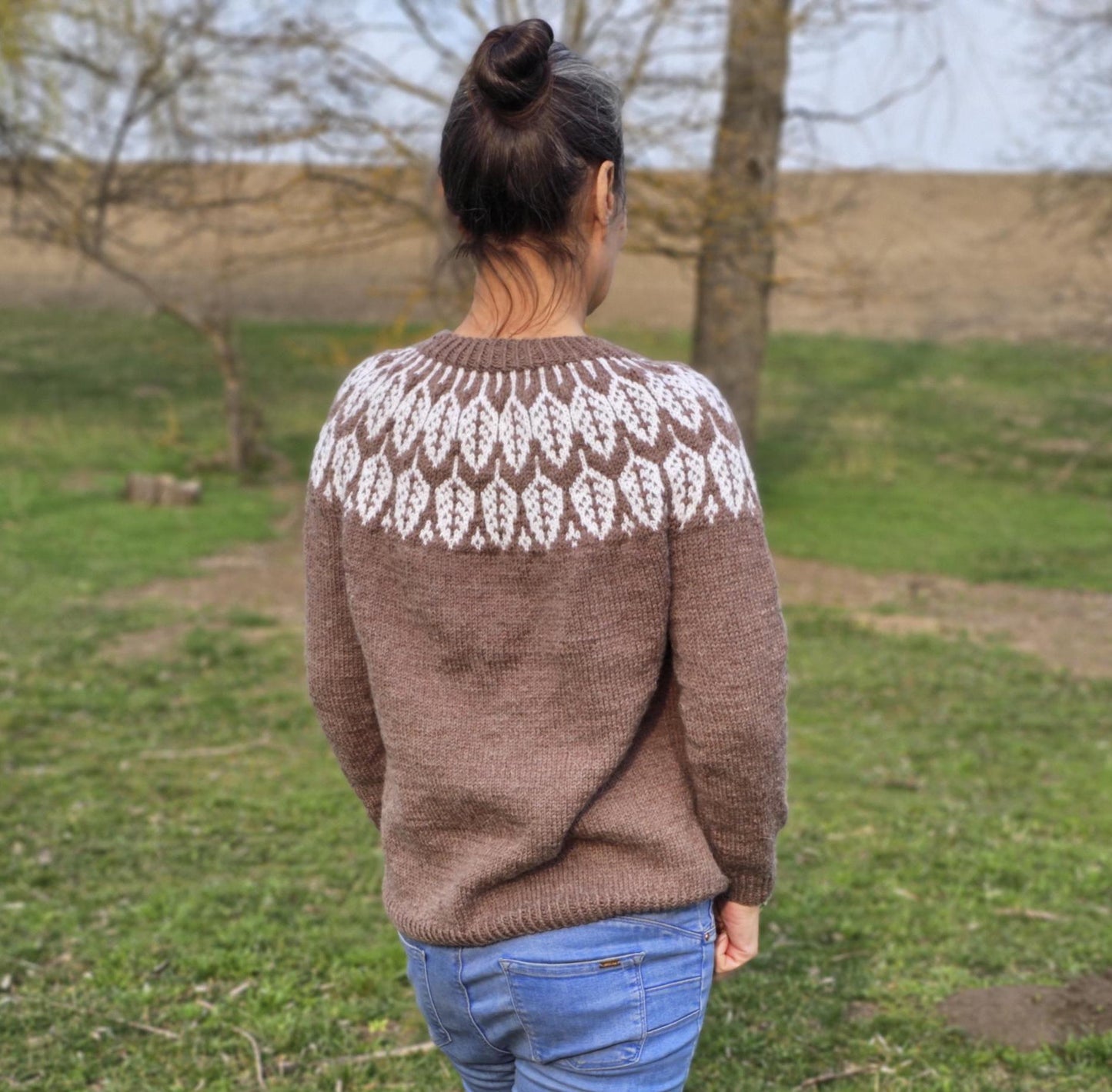 Lopapeysa sweater, Icelandic style sweater