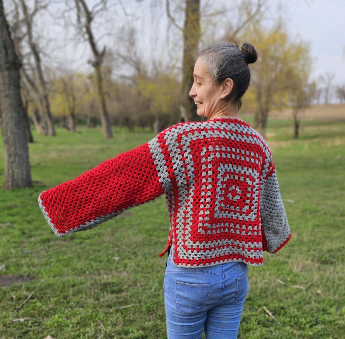 Reversible Granny Square Sweater