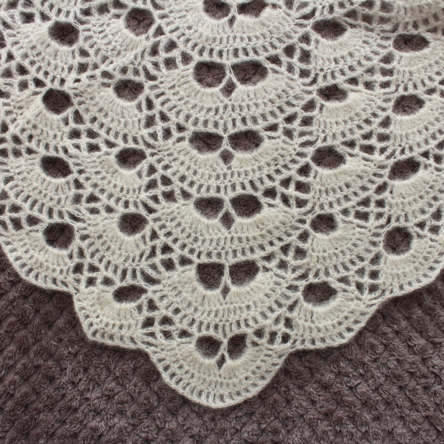 Alpaca Triangle Lace Shawl