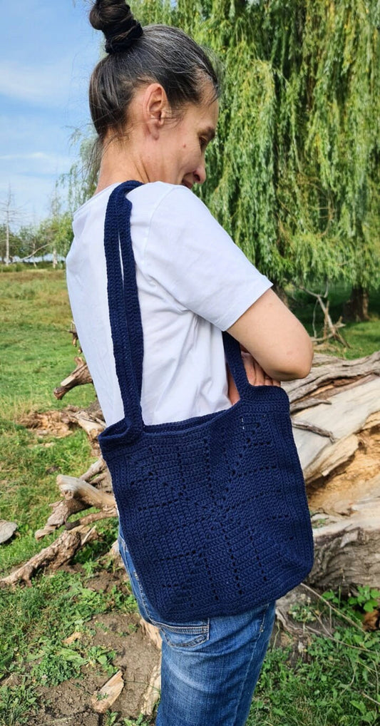 Blue Shopper Bag