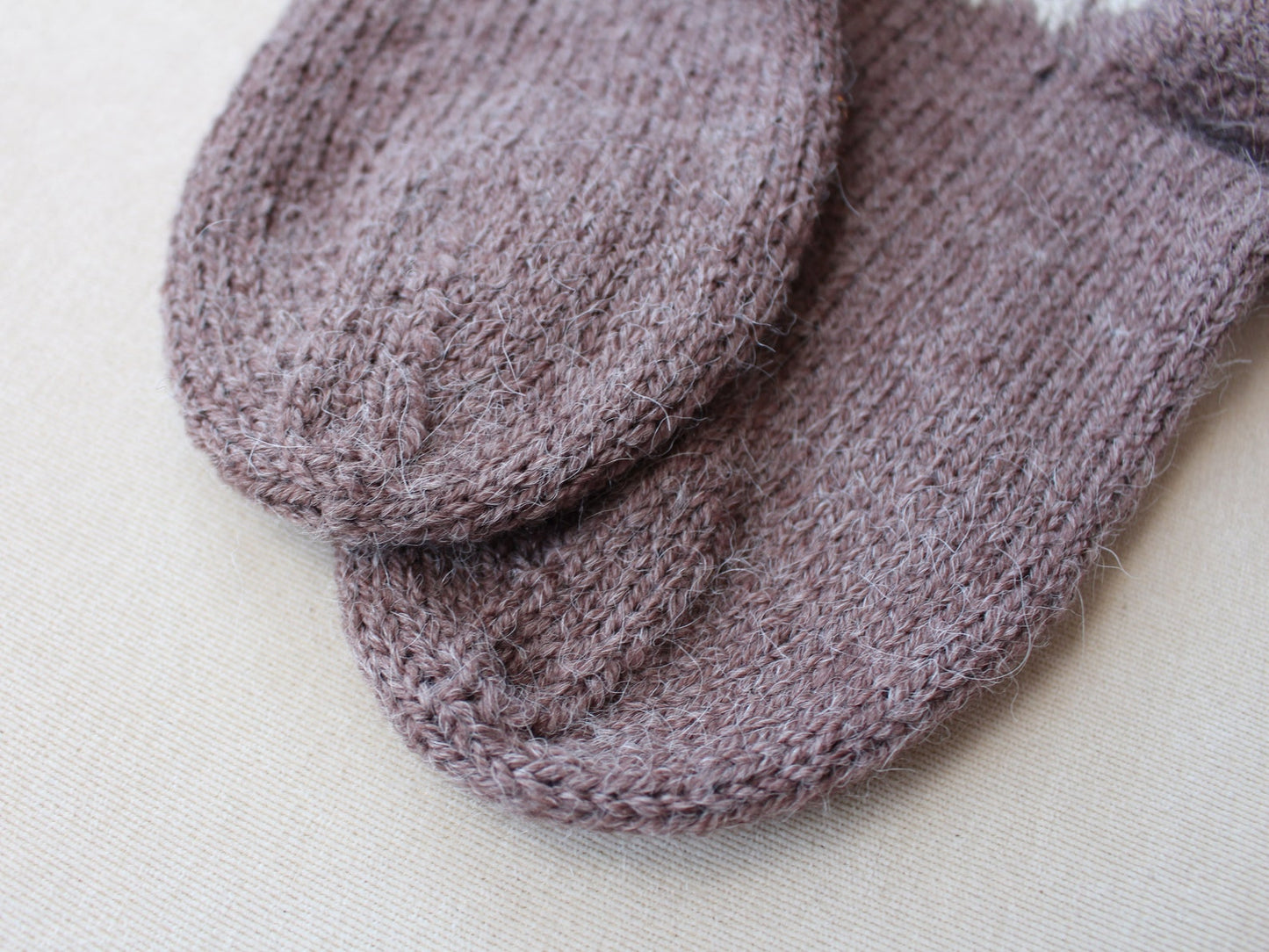 Alpaca jacquard ankle socks