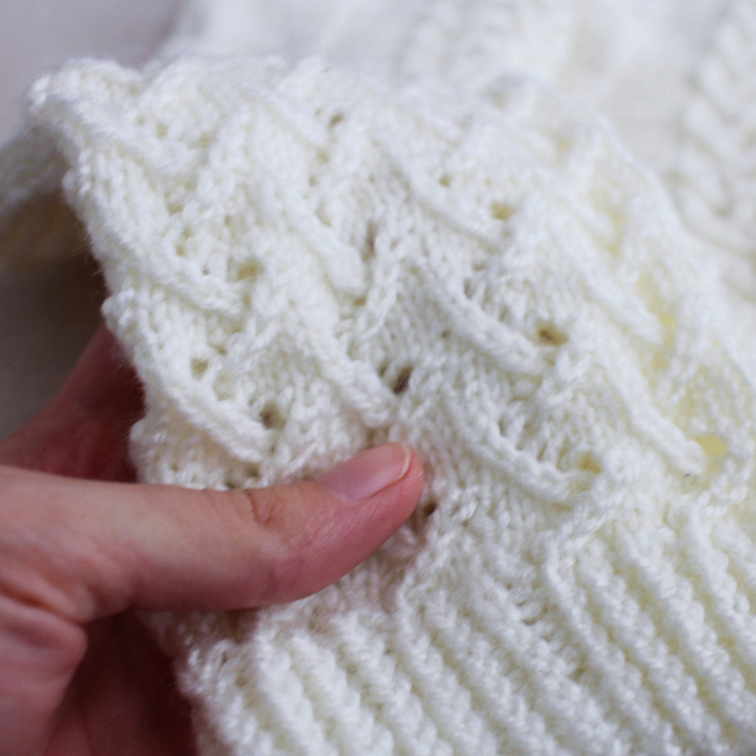 White Acrylic Fishnet Socks