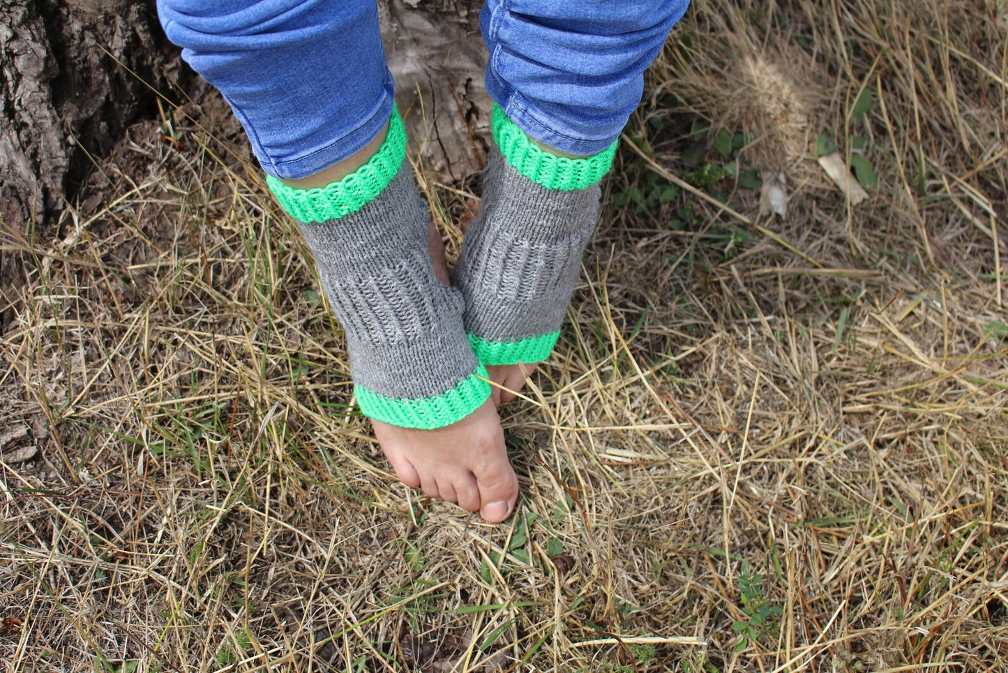Toeless pilates yoga socks, Non-Slip Socks