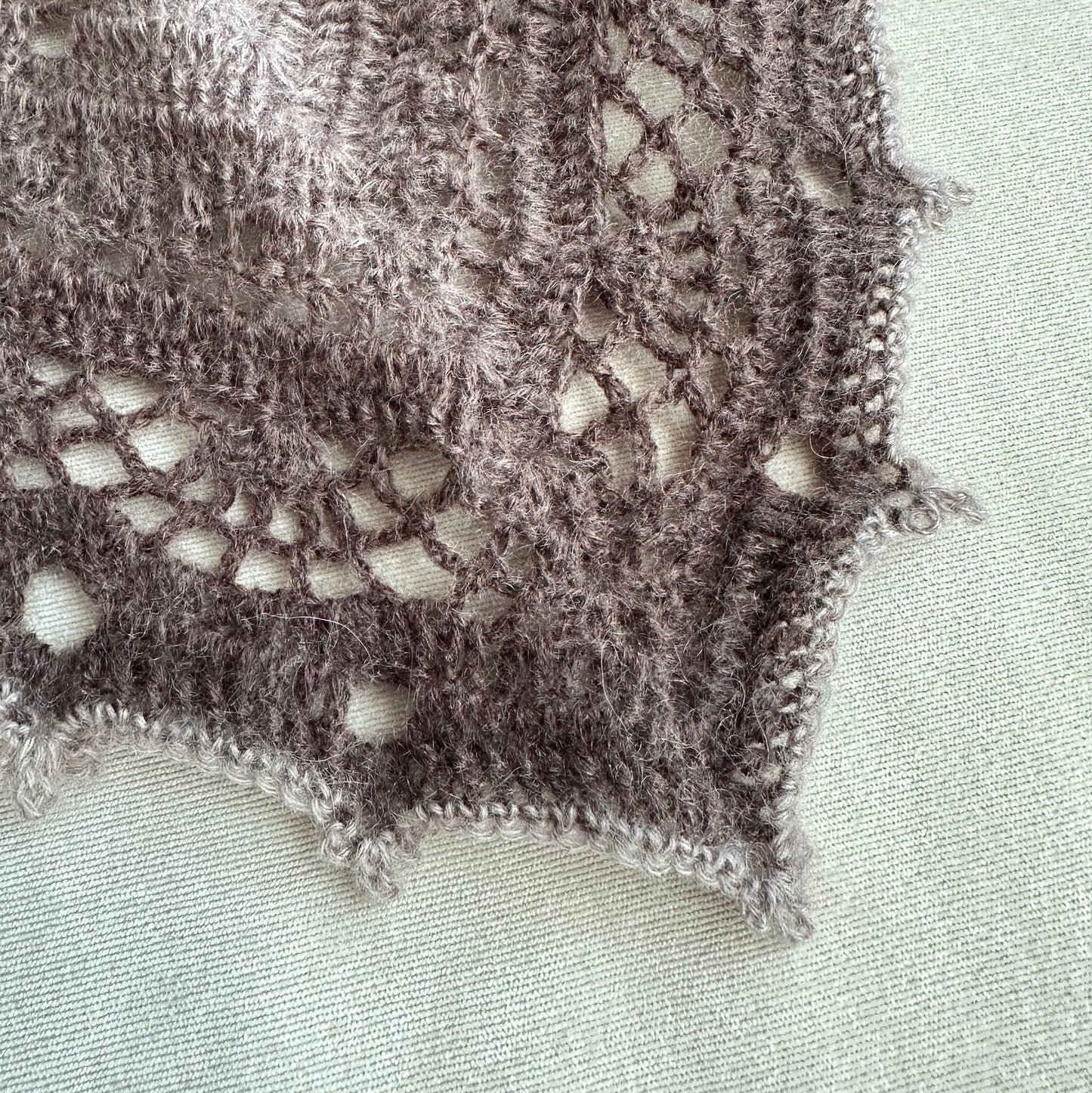 Alpaca Gradient Triangle Shawl