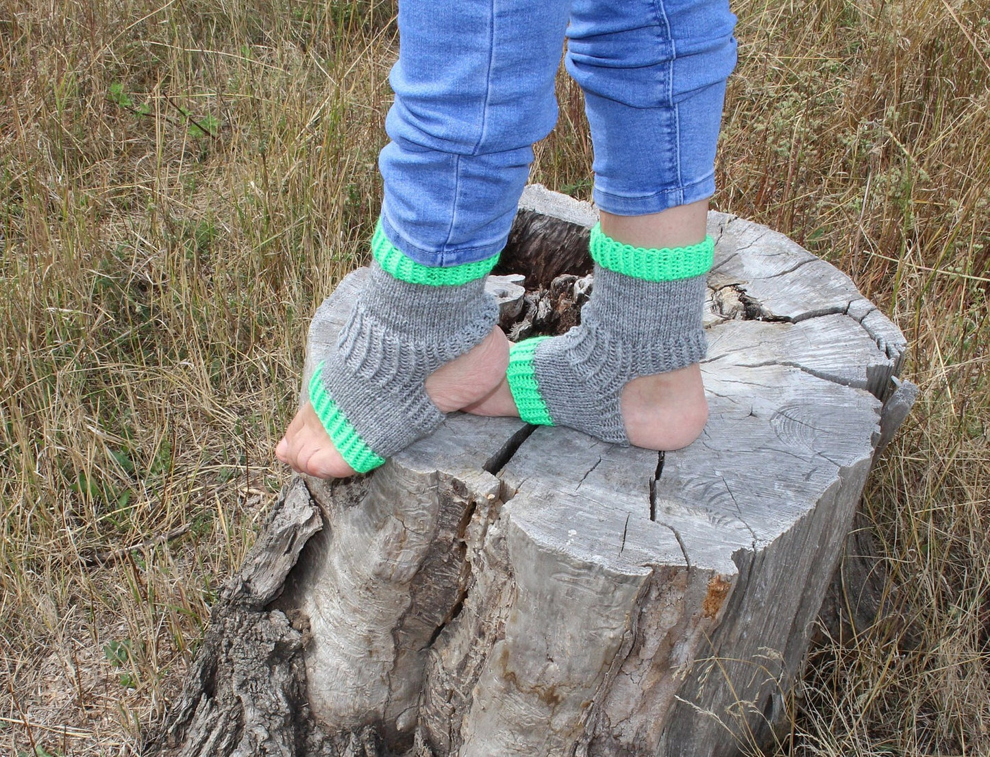 Toeless pilates yoga socks, Non-Slip Socks