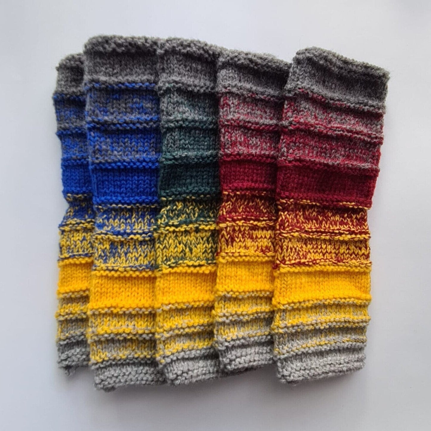 Colorful Gradient Ribbed Wool Socks