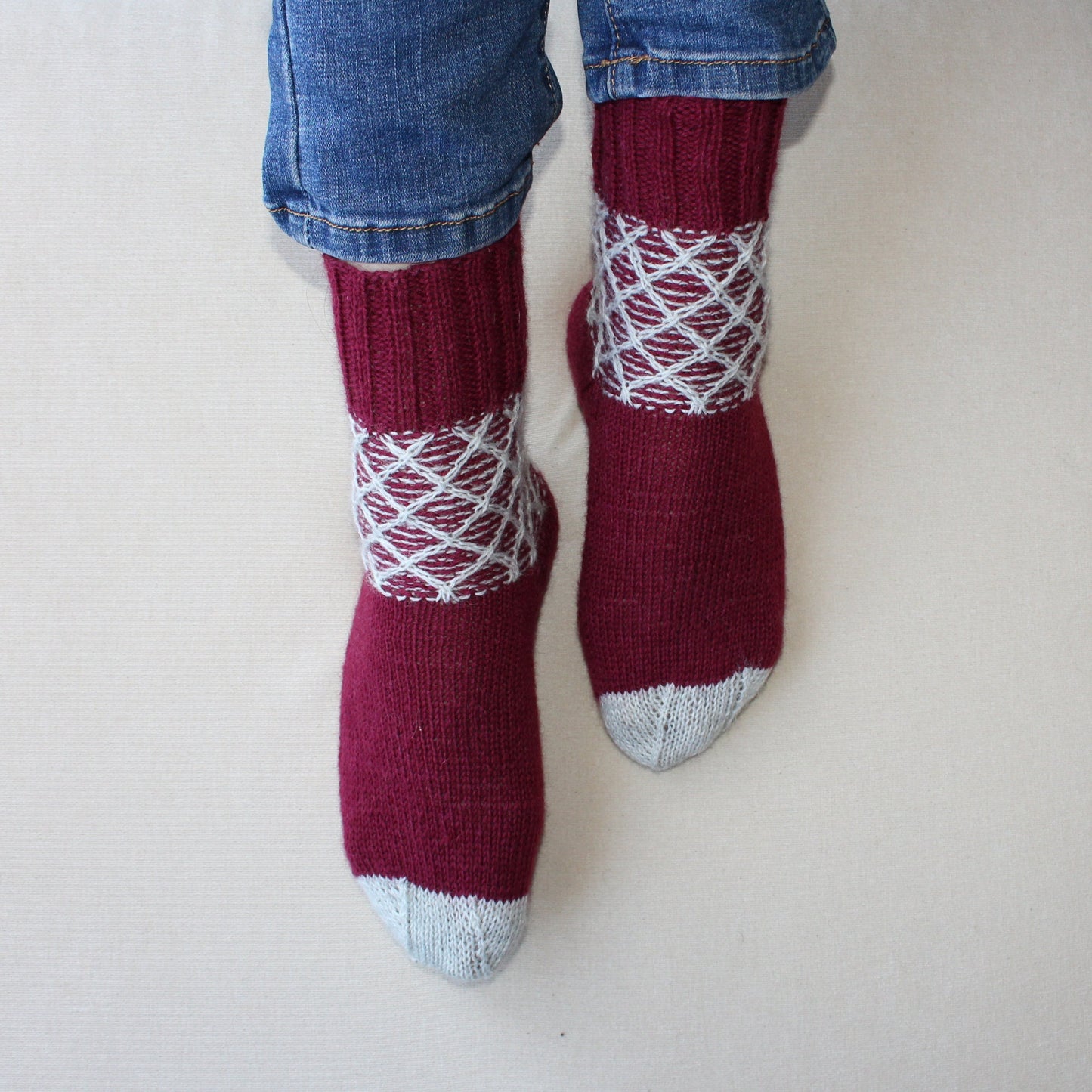 Stylish patterned socks