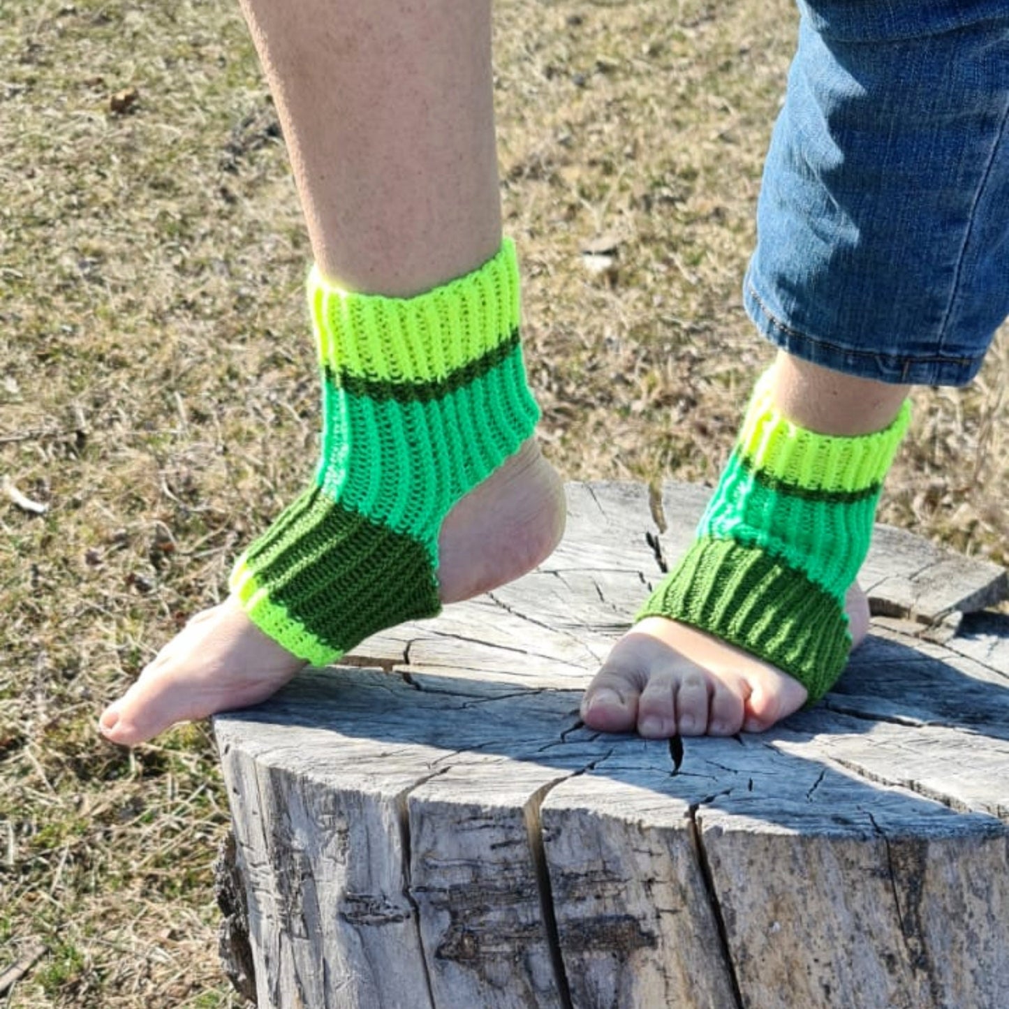 Eco wool-free vegan socks, Unisex colorful yoga socks