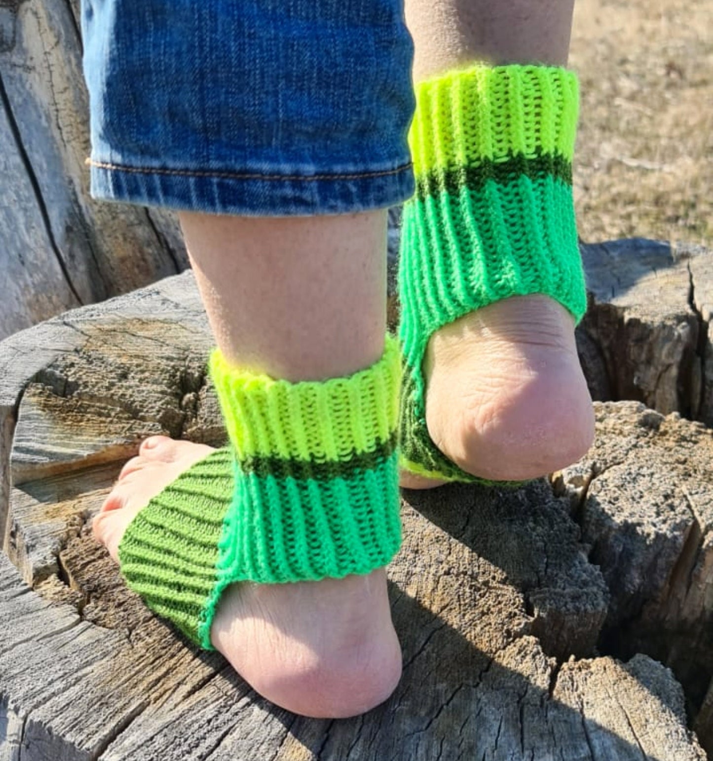Eco wool-free vegan socks, Unisex colorful yoga socks