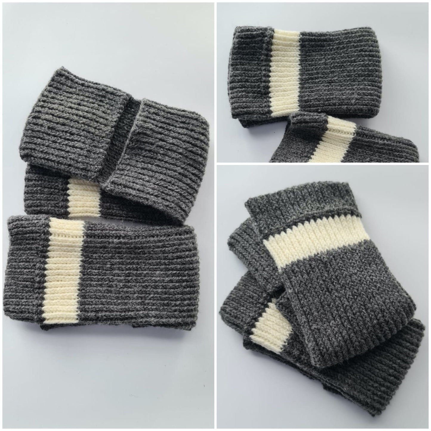 Stirrup leg warmers, Over the calf socks, Stripped open toe and open heel socks