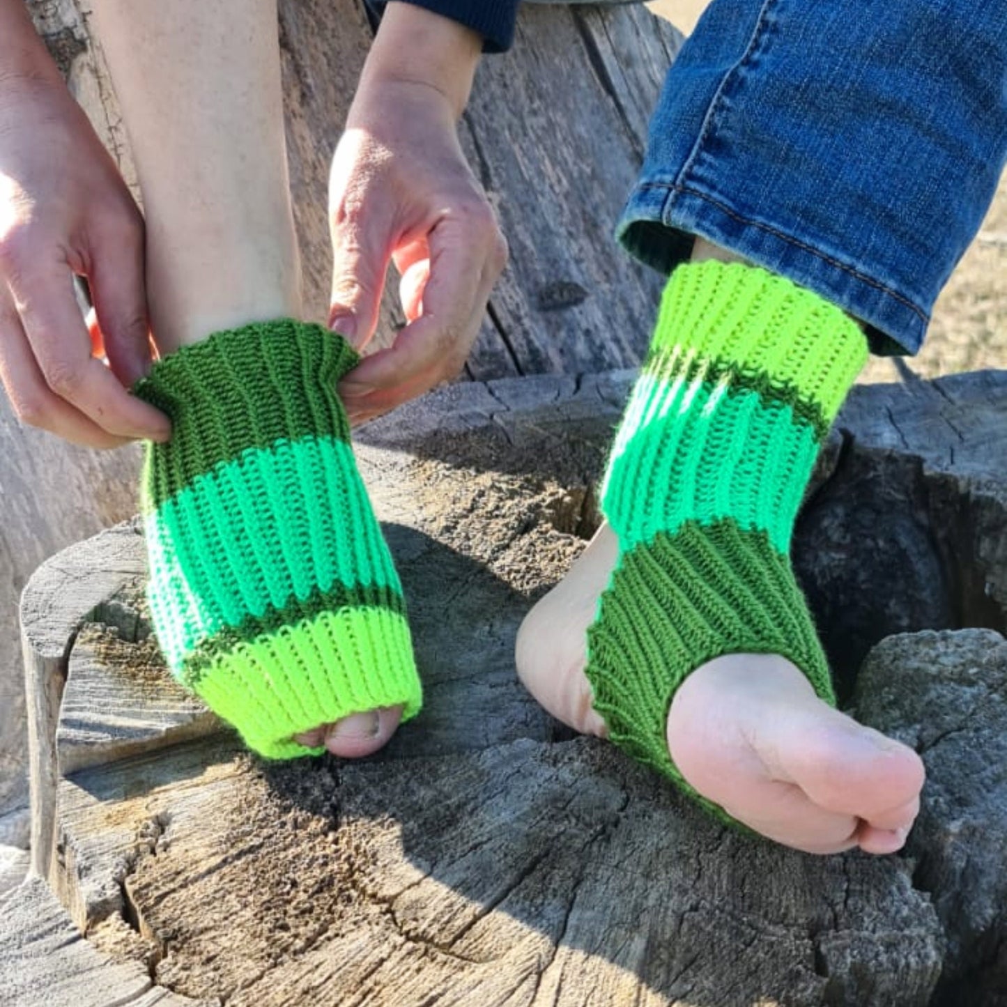 Eco wool-free vegan socks, Unisex colorful yoga socks