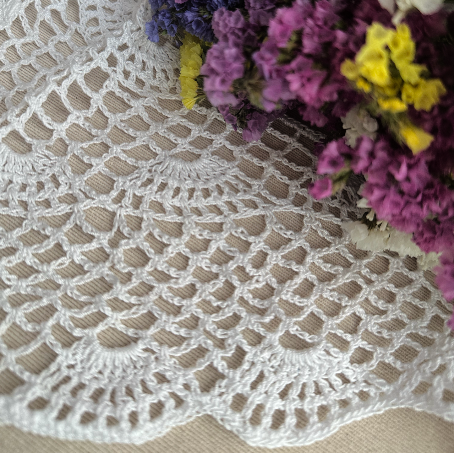 White Boho Summer Hair Kerchief