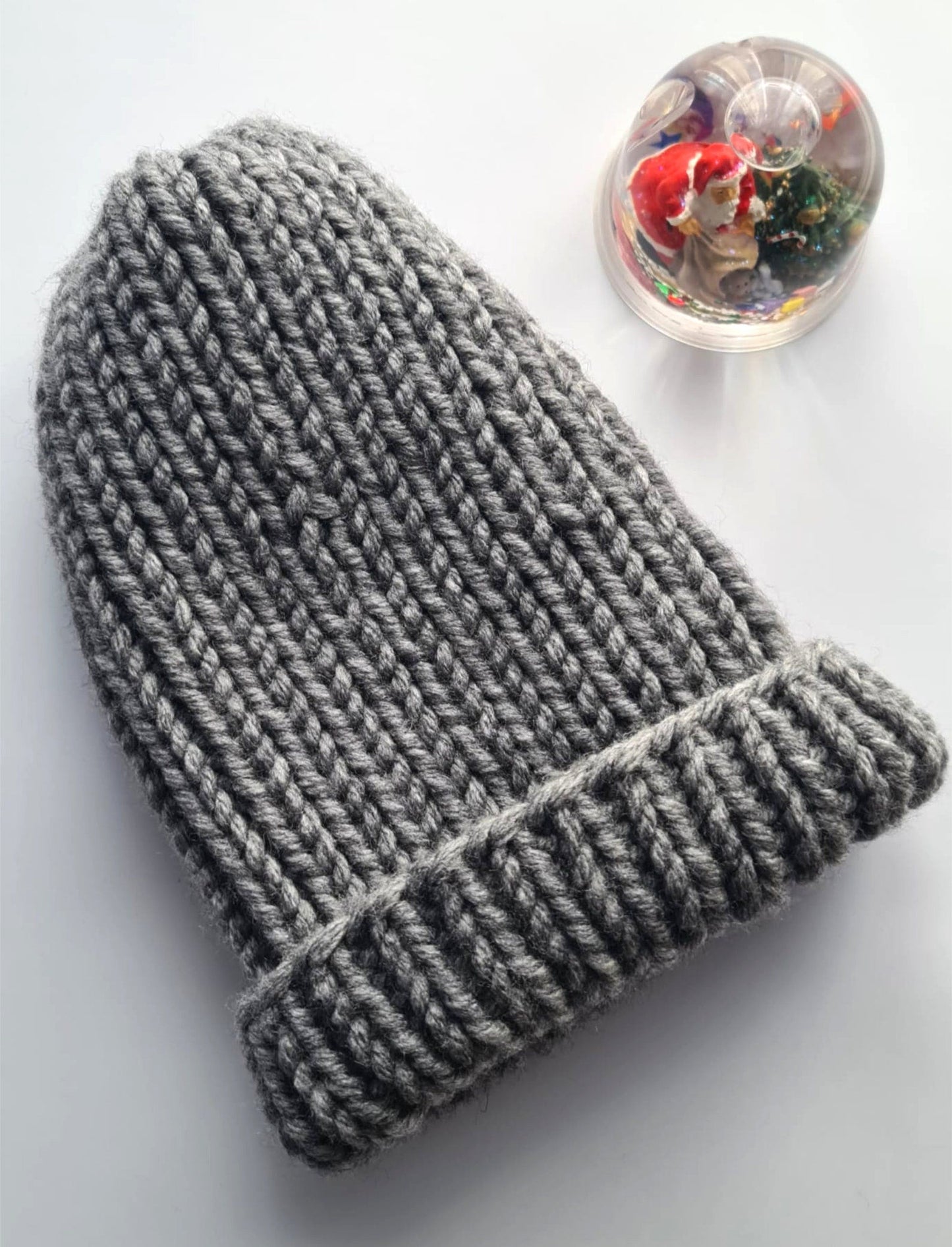 Chunky wool beanie, Winter oversized hat