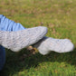 Silver Lace Japanese Patterned Wool Socks