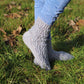 Silver Lace Japanese Patterned Wool Socks