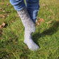 Silver Lace Japanese Patterned Wool Socks