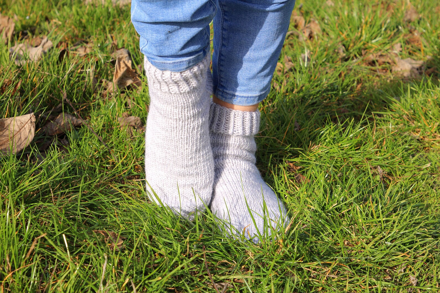 Anatomical Sole Socks in Light Gray