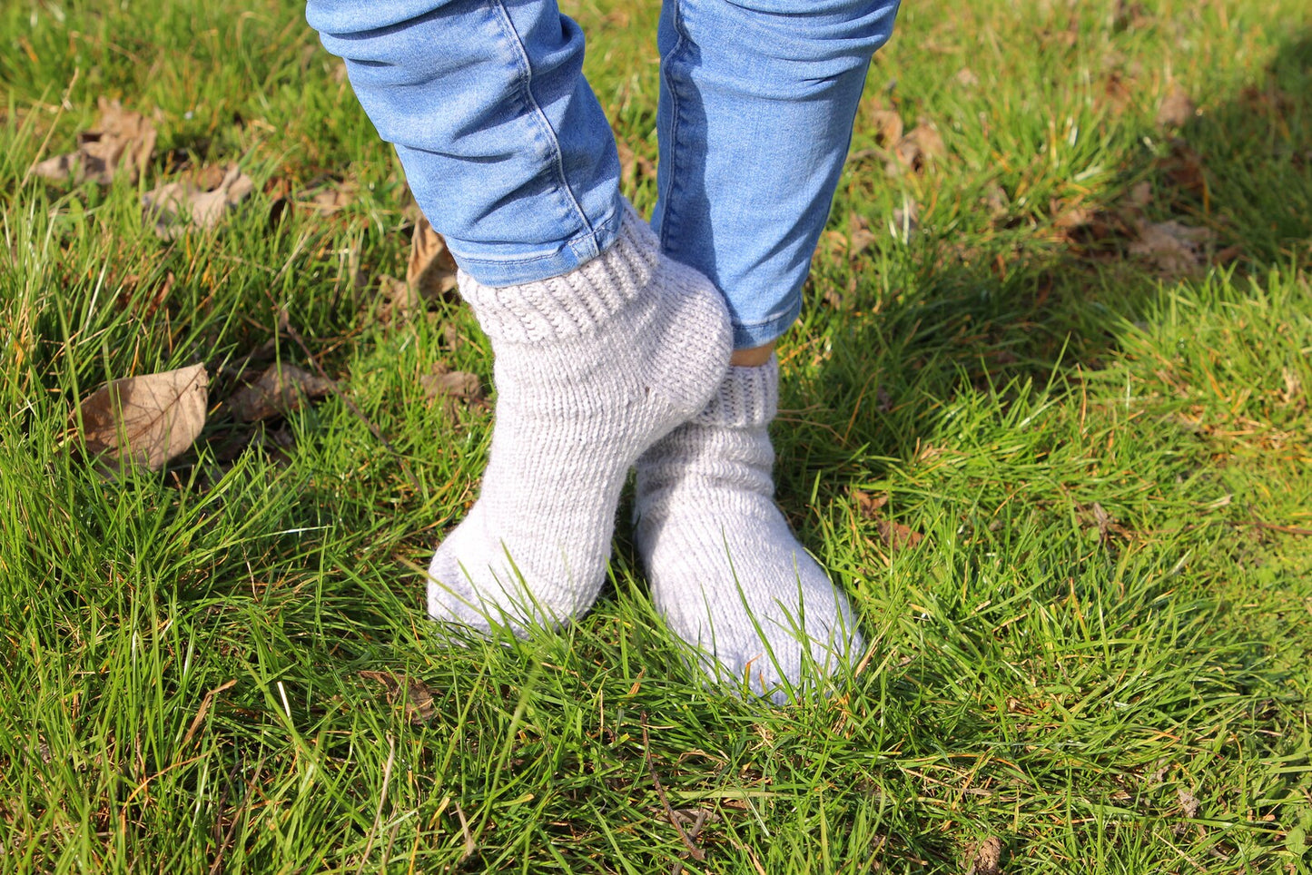 Anatomical Sole Socks in Light Gray