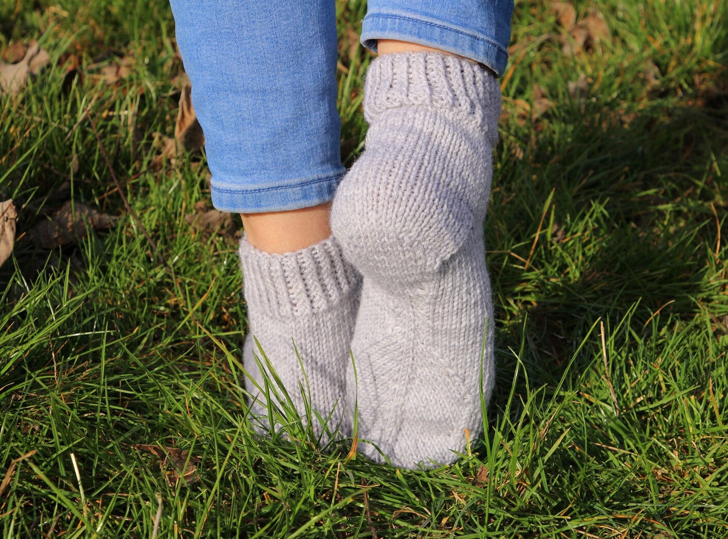 Anatomical Sole Socks in Light Gray