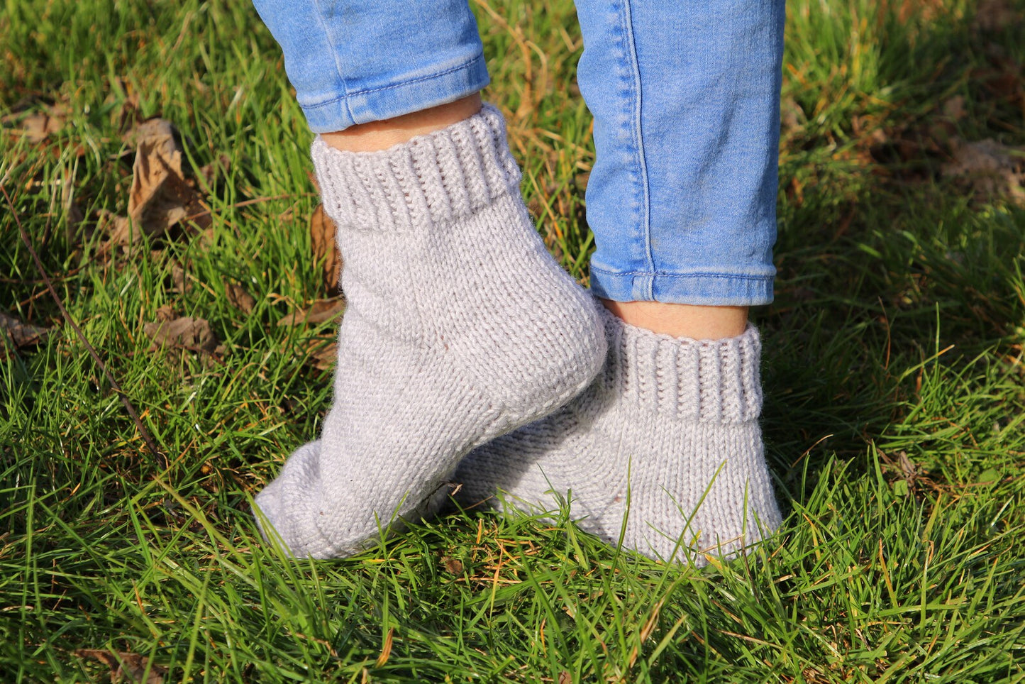 Anatomical Sole Socks in Light Gray